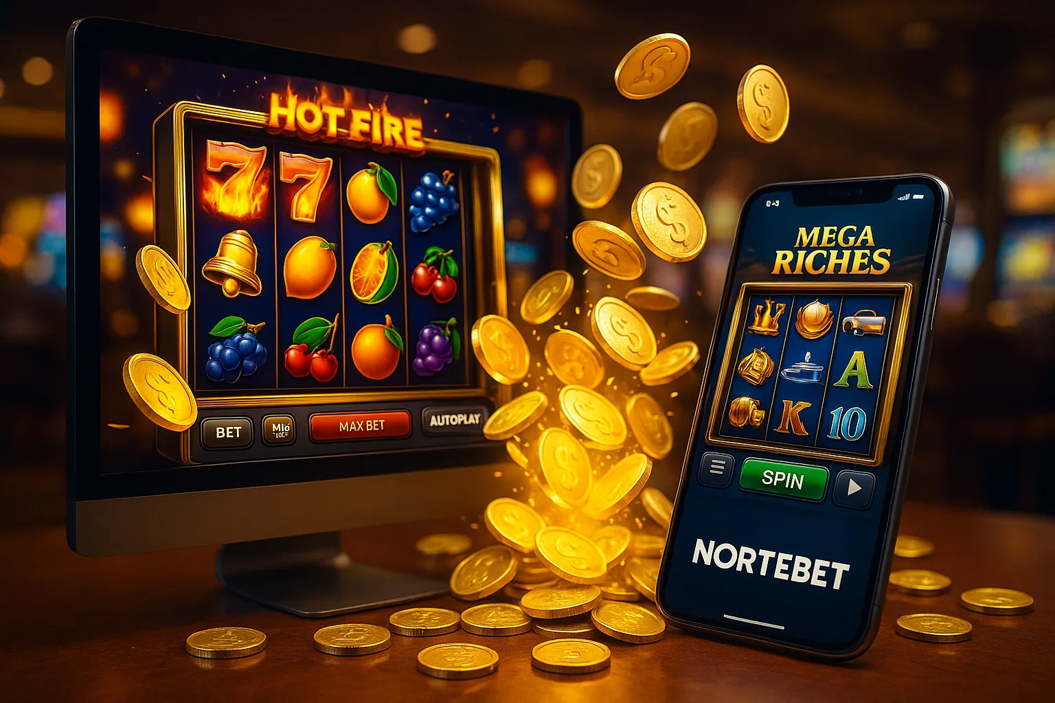 Explore o mundo das slot machines no NORTEBET Casino